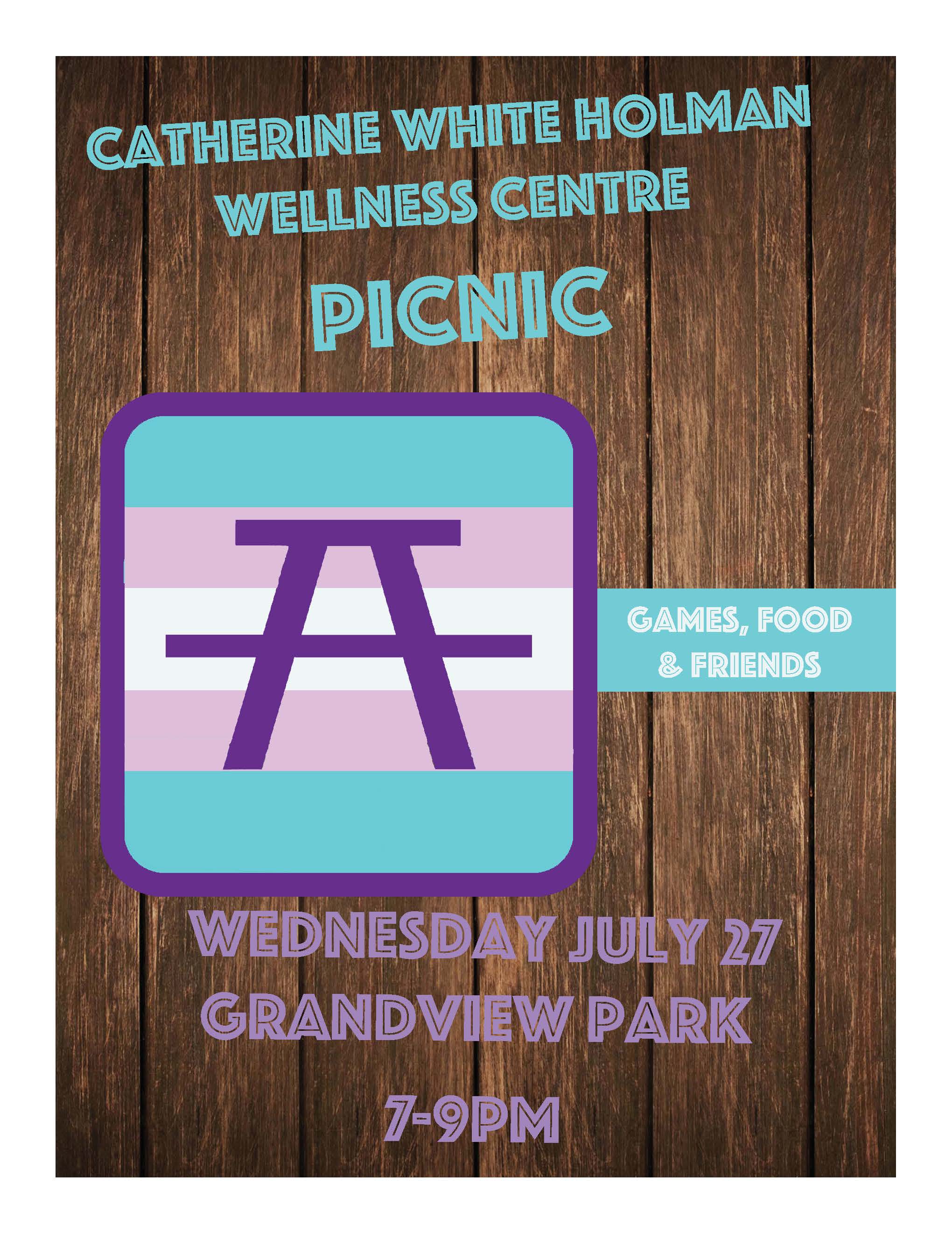 Catherine White Holman Wellness Center Picnic; details in following text.